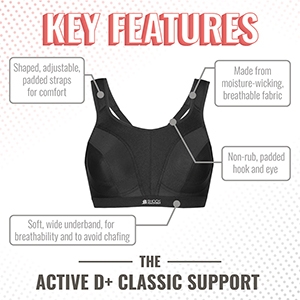 Active D+ Classic Support Bra